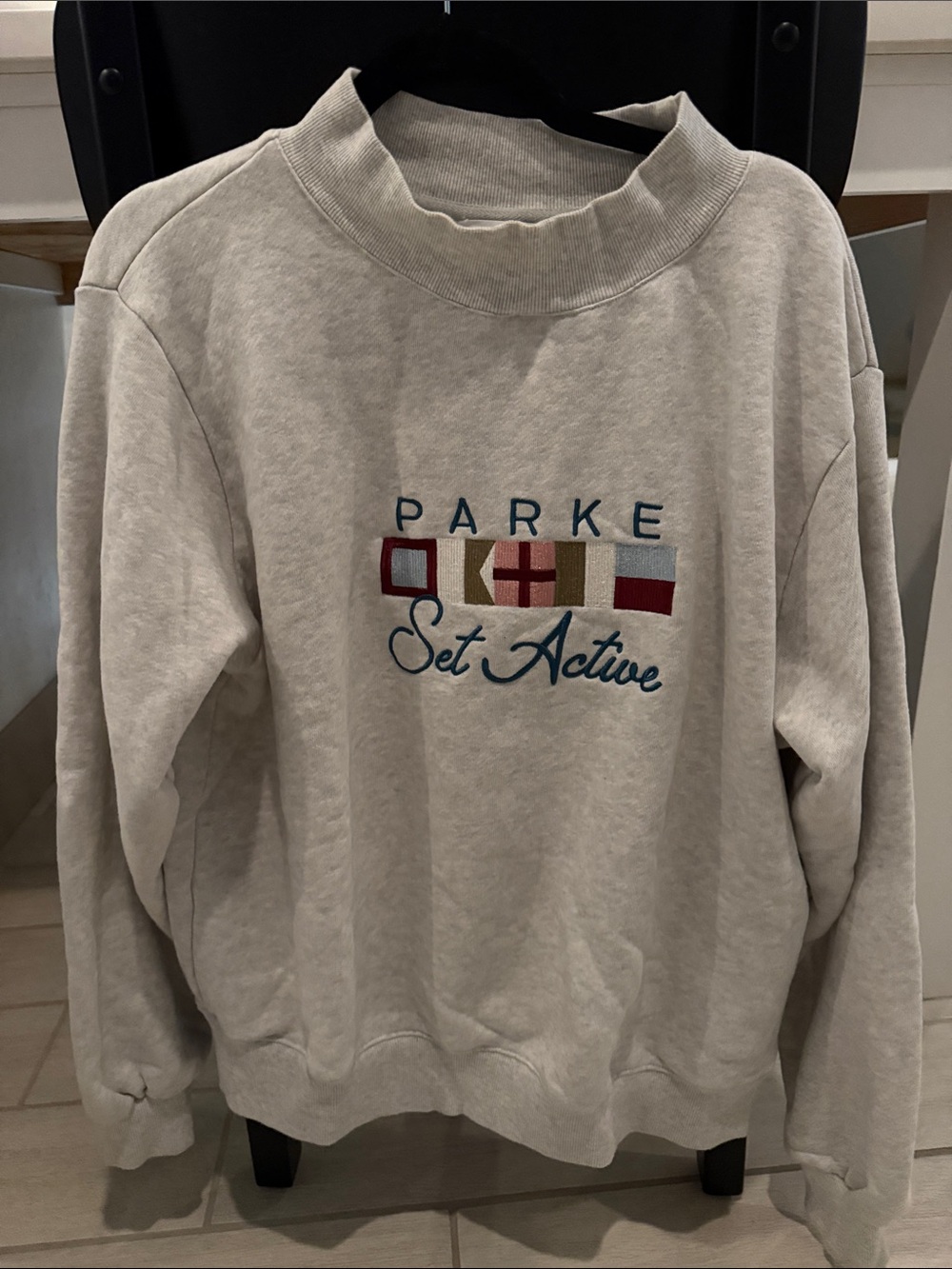 Parke x Set Active mockneck sweatshirt S/M - Picture 3 of 5